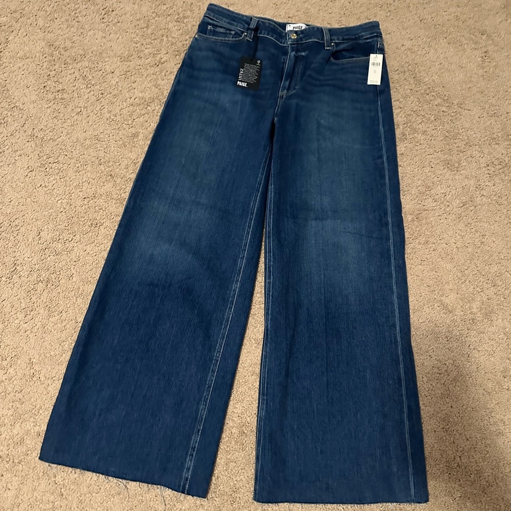 PAIGE Dark Blue Flare Jeans
